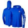 Chicago Cubs Columbia Terminal Tackle Long Sleeve Hoodie T-Shirt - - Front View