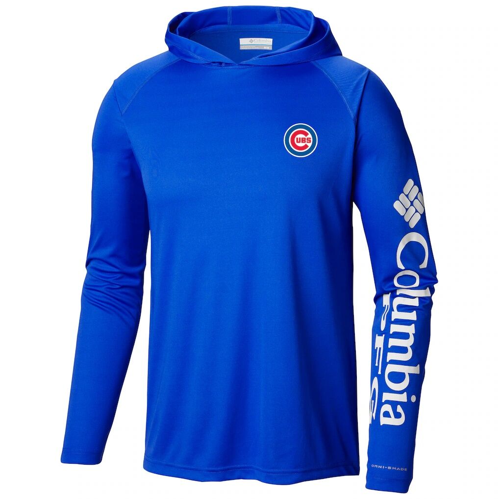 Chicago Cubs Columbia Terminal Tackle Long Sleeve Hoodie T-Shirt - Royal