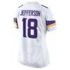 Justin Jefferson Minnesota Vikings Nike Women's Game Player Jersey - White - Detail View