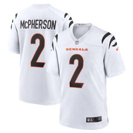 Evan McPherson Cincinnati Bengals Nike Game Player Jersey - White - Front View