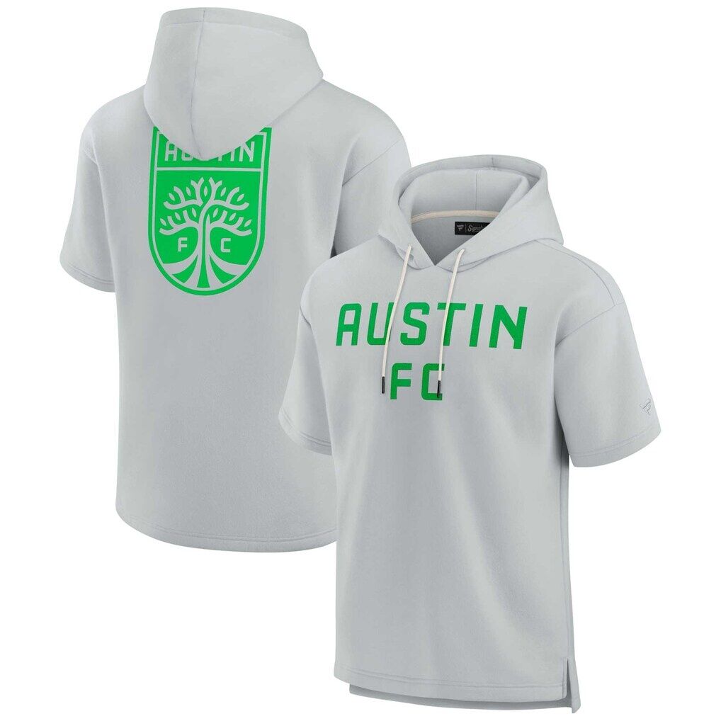 Austin FC Fashion7 Unisex Elements Super Soft Fleece Short Sleeve Pullover Hoodie