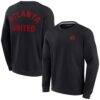 Atlanta United FC Fashion7 Unisex Super Soft Pullover Crew Sweatshirt - Black - Front View