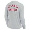 Atlanta United FC Fashion7 Unisex Elements Super Soft Long Sleeve T-Shirt - Gray - Detail View