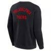 Philadelphia 76ers Fashion7 Unisex Elements Super Soft Fleece Pullover Sweatshirt - Black - Side View