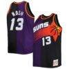 Steve Nash Phoenix Suns Mitchell & Ness Big & Tall Hardwood Classics 1996/97 Split Swingman Jersey - - Front View