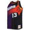 Steve Nash Phoenix Suns Mitchell & Ness Big & Tall Hardwood Classics 1996/97 Split Swingman Jersey - - Side View