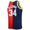 Hakeem Olajuwon Houston Rockets Mitchell & Ness Big & Tall Hardwood Classics 1993/94 Split Swingman Jersey - - Side View