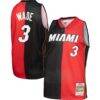 Dwyane Wade Miami Heat Mitchell & Ness Big & Tall Hardwood Classics 2005/06 Split Swingman Jersey - - Front View