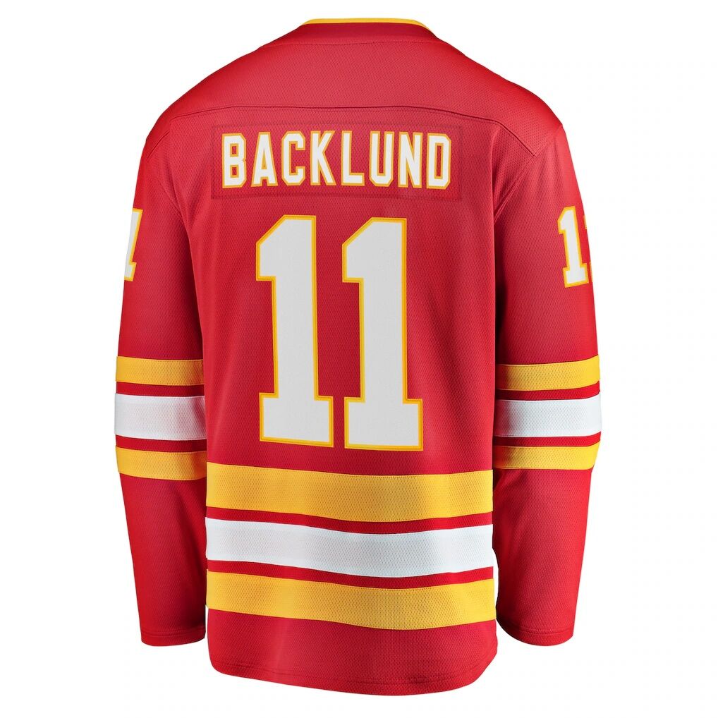 Mikael Backlund Calgary Flames Fashion7 Home Breakaway Player Jersey