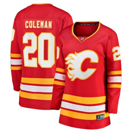 Blake Coleman Calgary Flames Fashion7 Women's Home Breakaway Player Jersey - Red - Front View