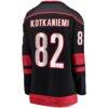Jesperi Kotkaniemi Carolina Hurricanes Fashion7 Women's Home Breakaway Player Jersey - Black - Detail View