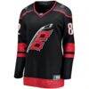 Jesperi Kotkaniemi Carolina Hurricanes Fashion7 Women's Home Breakaway Player Jersey - Black - Side View