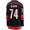 Jaccob Slavin Carolina Hurricanes Fashion7 Women's Home Breakaway Player Jersey - Black - Detail View