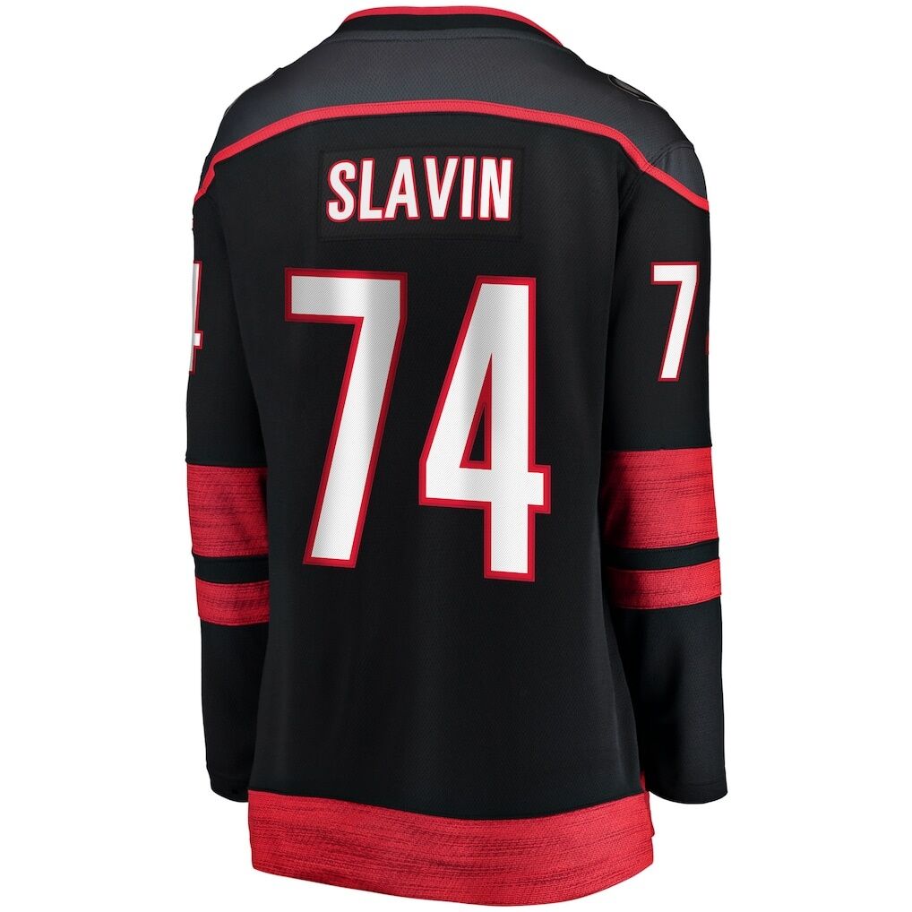 Jaccob Slavin Carolina Hurricanes Fashion7 Women's Home Breakaway Player Jersey