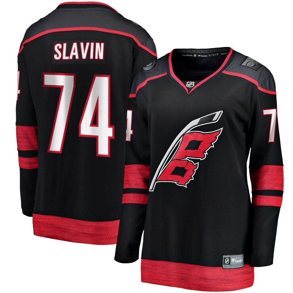 Jaccob Slavin Carolina Hurricanes Fashion7 Women's Home Breakaway Player Jersey