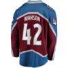 Josh Manson Colorado Avalanche Fashion7 Home Breakaway Player Jersey - - Detail View