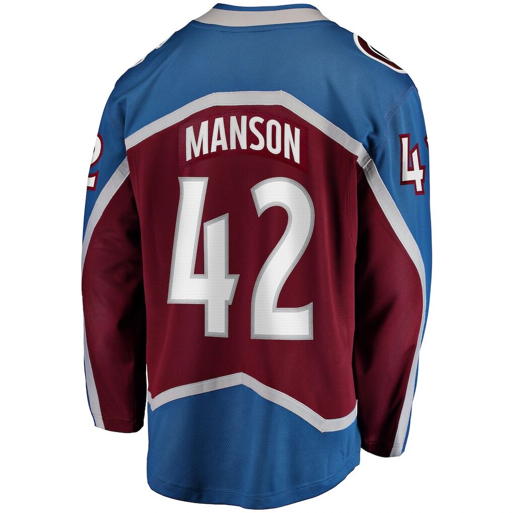 Josh Manson Colorado Avalanche Fashion7 Home Breakaway Player Jersey - Burgundy