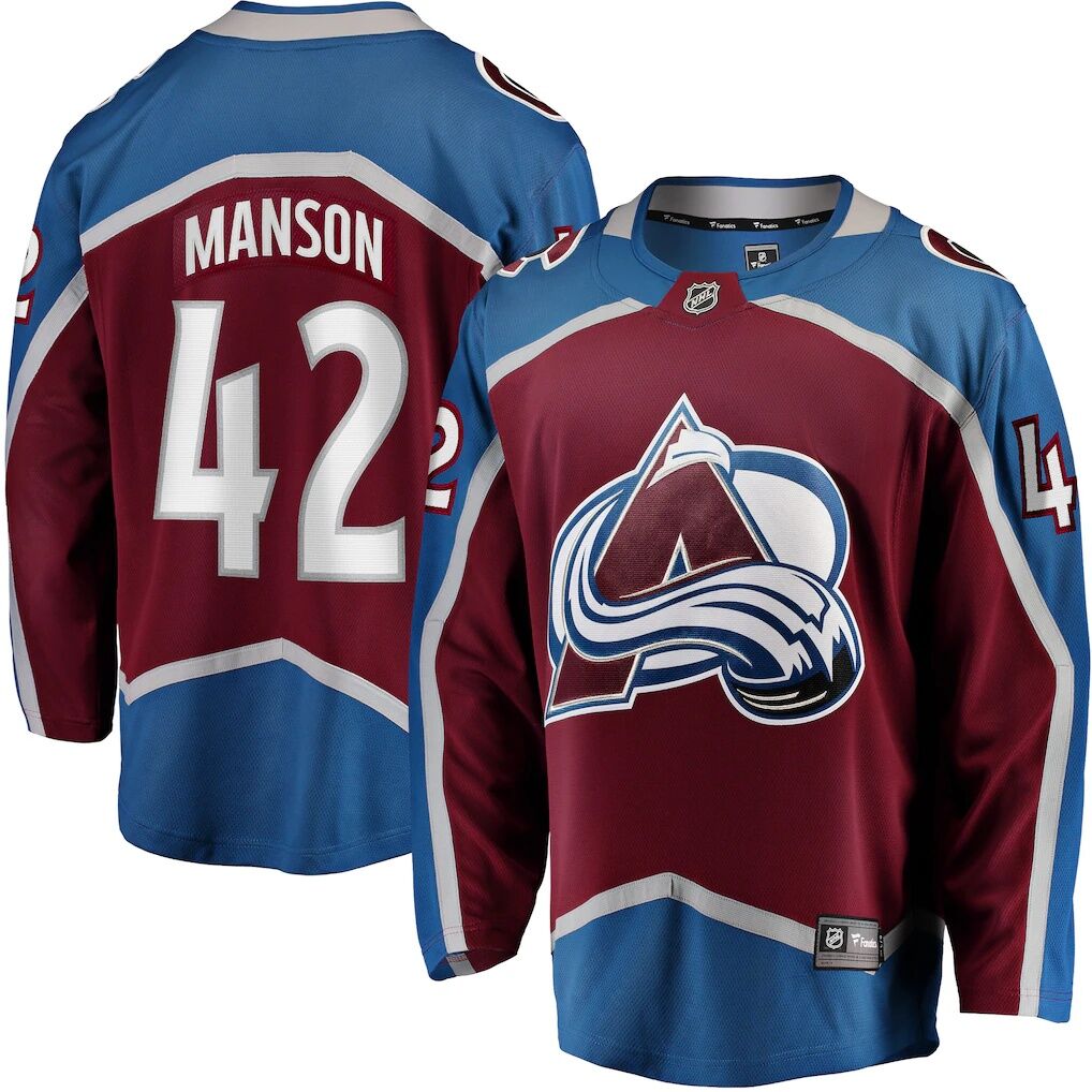 Josh Manson Colorado Avalanche Fashion7 Home Breakaway Player Jersey - Burgundy