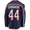 Erik Gudbranson Columbus Blue Jackets Fashion7 Home Breakaway Player Jersey - Navy - Detail View