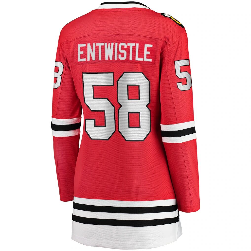 MacKenzie Entwistle Chicago Blackhawks Fashion7 Women's Home Breakaway Player Jersey