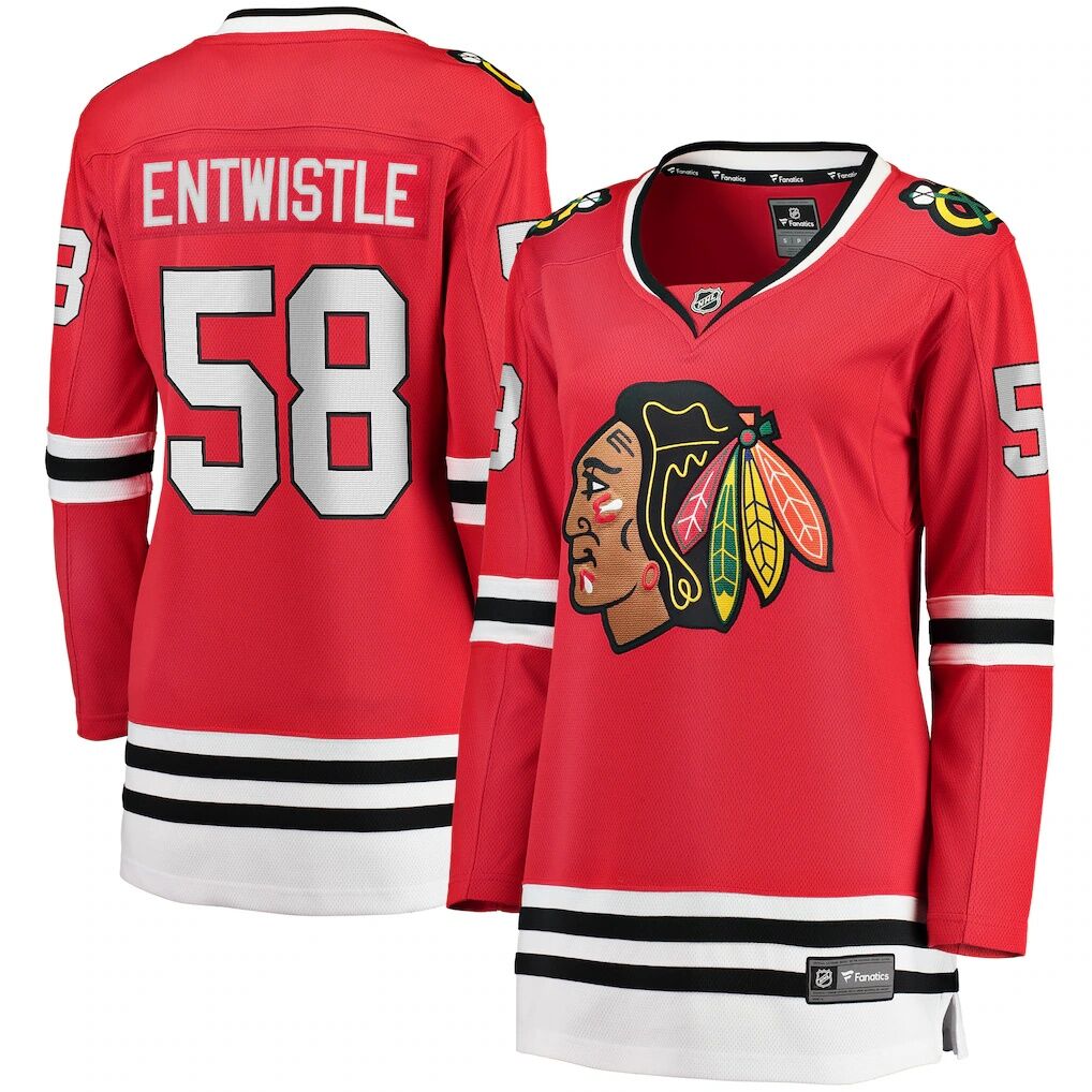 MacKenzie Entwistle Chicago Blackhawks Fashion7 Women's Home Breakaway Player Jersey
