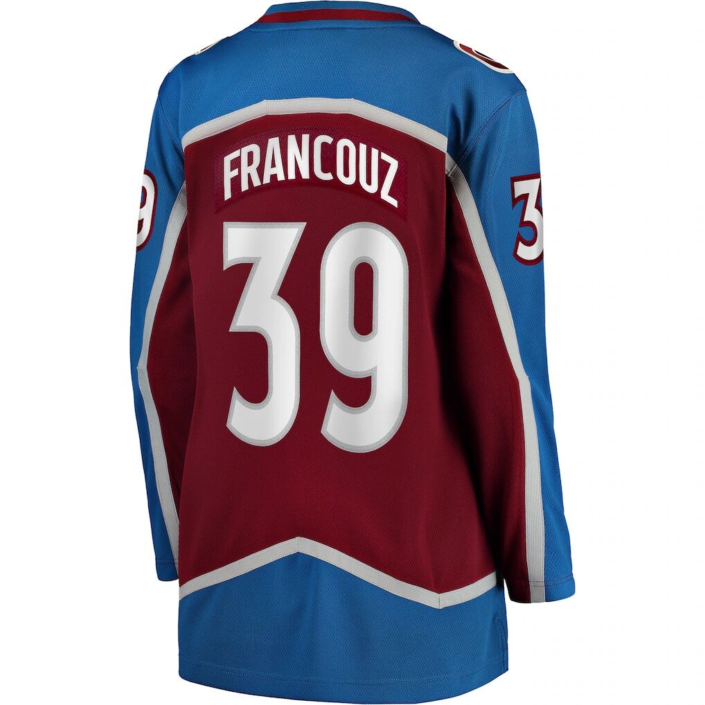Pavel Francouz Colorado Avalanche Fashion7 Women's Home Breakaway Player Jersey - Burgundy