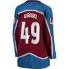 Samuel Girard Colorado Avalanche Fashion7 Women's Home Breakaway Player Jersey - - Detail View