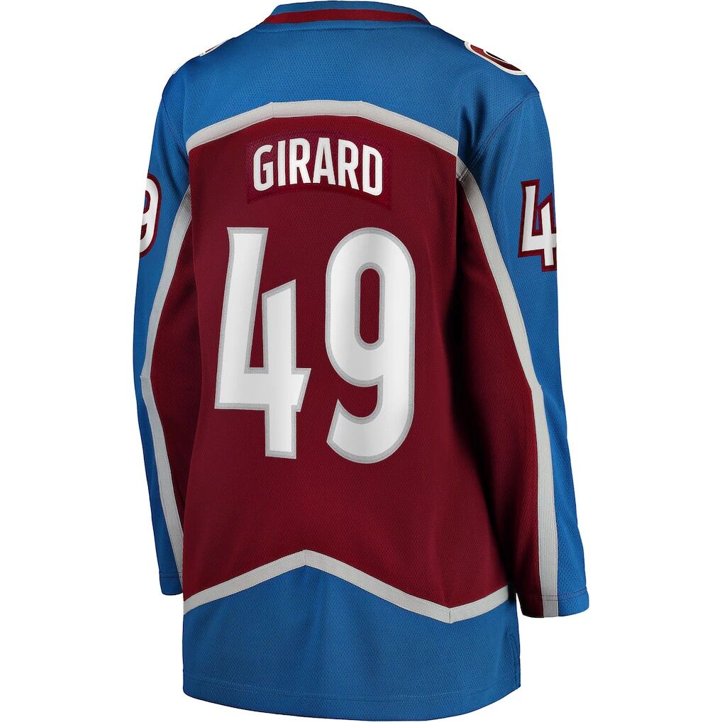 Samuel Girard Colorado Avalanche Fashion7 Women's Home Breakaway Player Jersey - Burgundy