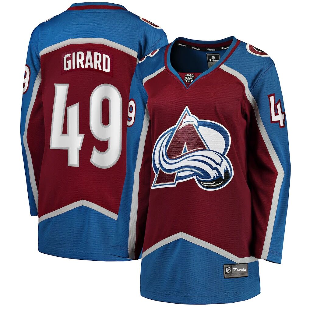 Samuel Girard Colorado Avalanche Fashion7 Women's Home Breakaway Player Jersey - Burgundy