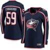 Yegor Chinakhov Columbus Blue Jackets Fashion7 Women's Home Breakaway Player Jersey - Navy - Front View