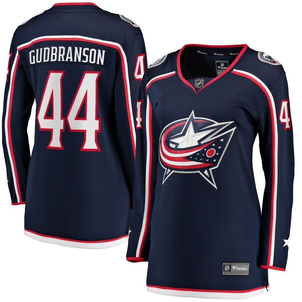Erik Gudbranson Columbus Blue Jackets Fashion7 Women's Home Breakaway Player Jersey