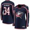 Cole Sillinger Columbus Blue Jackets Fashion7 Women's Home Breakaway Player Jersey - Navy - Front View