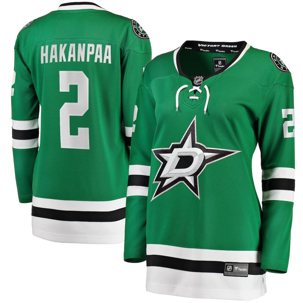 Jani Hakanpaa Dallas Stars Fashion7 Women's Home Breakaway Player Jersey - Kelly Green