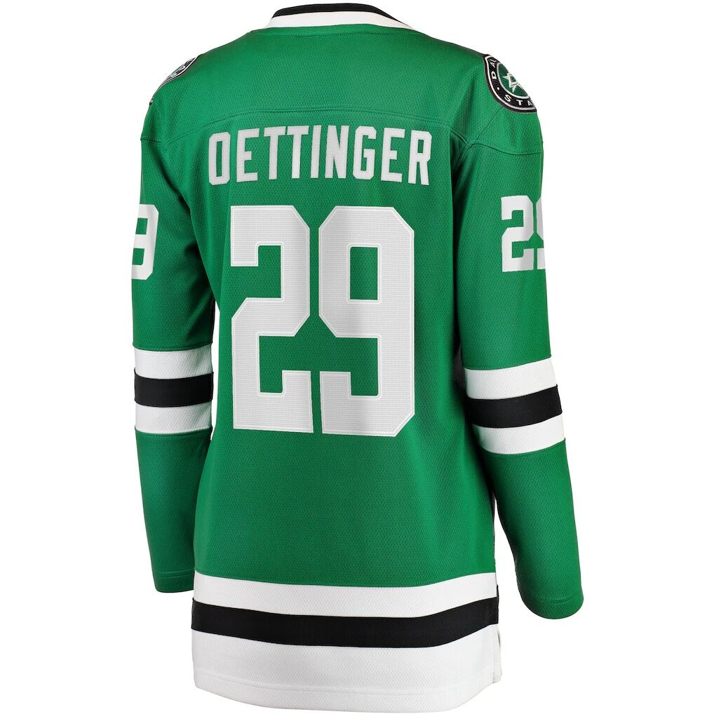 Jake Oettinger Dallas Stars Fashion7 Women's Home Breakaway Player Jersey - Kelly Green