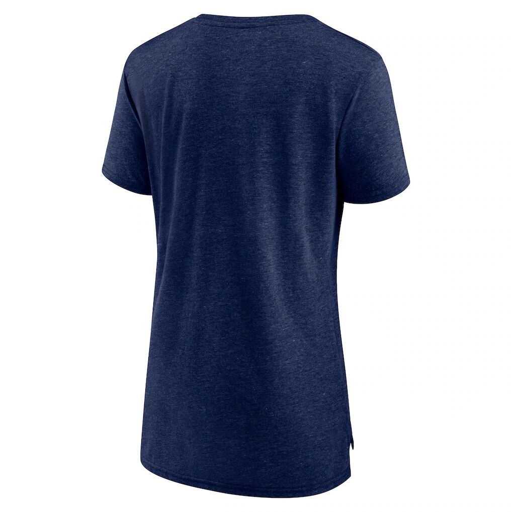 Connecticut Sun Women's Distressed Team Logo Tri-Blend T-Shirt - Heather Navy