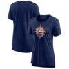 Connecticut Sun Women's Distressed Team Logo Tri-Blend T-Shirt - - Front View