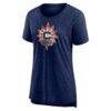 Connecticut Sun Women's Distressed Team Logo Tri-Blend T-Shirt - - Side View