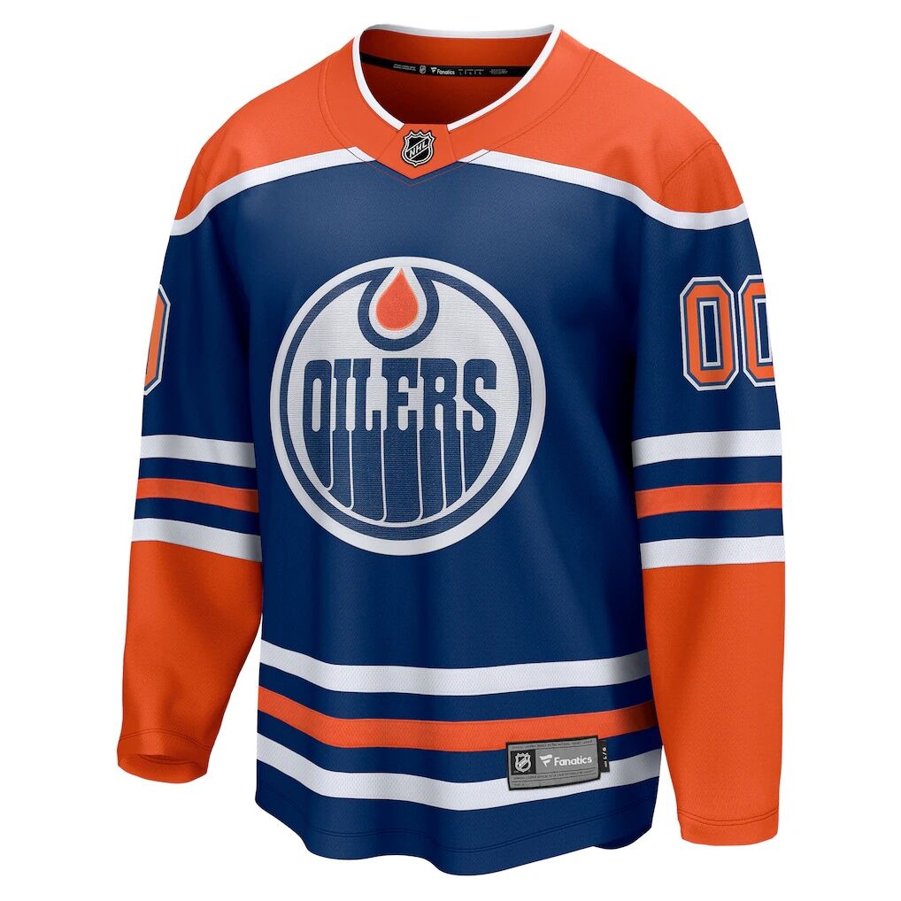 Edmonton Oilers Fashion7 Home Breakaway Custom Jersey - Royal
