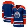 Edmonton Oilers Fashion7 Women's Home Breakaway Blank Jersey - - Front View