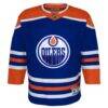 Edmonton Oilers Youth Home Premier Jersey - - Side View