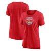 New York Red Bulls Women's Distressed Vintage Primary Tri-Blend T-Shirt - - Front View