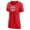 New York Red Bulls Women's Distressed Vintage Primary Tri-Blend T-Shirt - - Side View