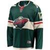 Matthew Boldy Minnesota Wild Fashion7 Home Breakaway Player Jersey - Green - Side View