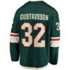 Filip Gustavsson Minnesota Wild Fashion7 Home Breakaway Player Jersey - Green - Detail View