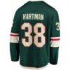 Ryan Hartman Minnesota Wild Fashion7 Home Breakaway Player Jersey - Green - Detail View