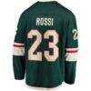 Marco Rossi Minnesota Wild Fashion7 Home Breakaway Player Jersey - Green - Detail View