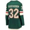 Filip Gustavsson Minnesota Wild Fashion7 Women's Home Breakaway Player Jersey - Green - Detail View