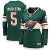 Jake Middleton Minnesota Wild Fashion7 Women's Home Breakaway Player Jersey - Green - Front View