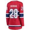 Christian Dvorak Montreal Canadiens Fashion7 Women's Home Breakaway Player Jersey - Red - Detail View