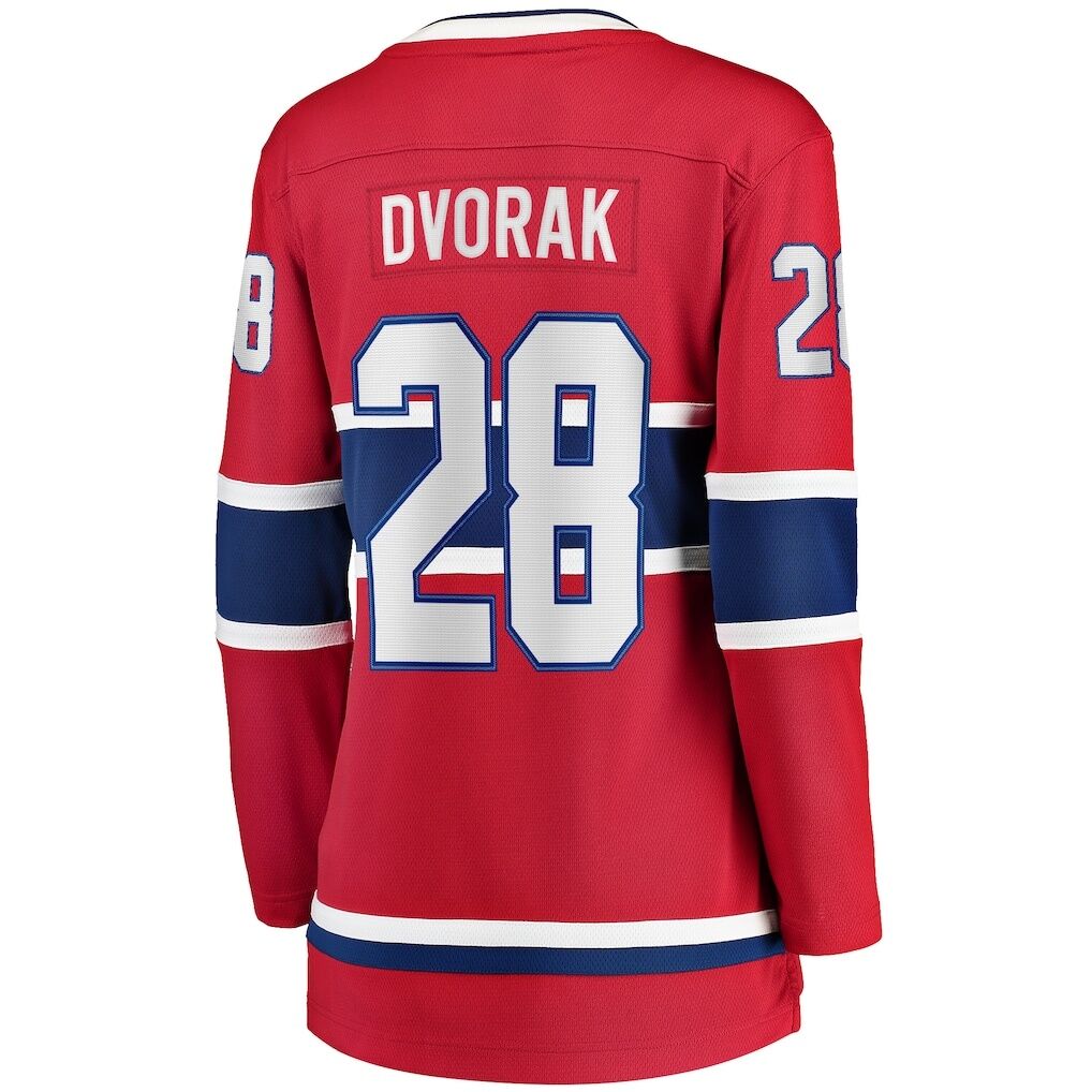 Christian Dvorak Montreal Canadiens Fashion7 Women's Home Breakaway Player Jersey